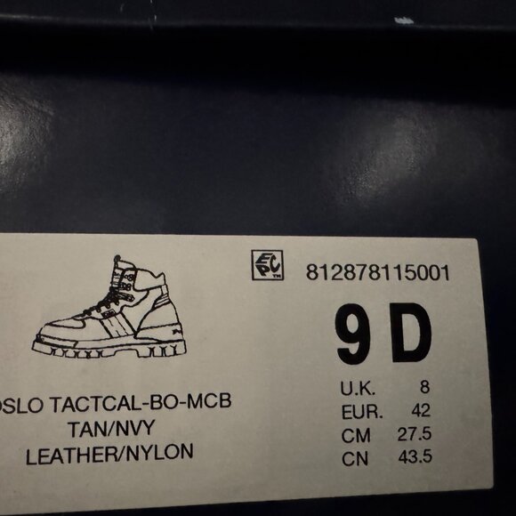 Polo Ralph Lauren Oslo Tactical Utility Hiking Boots Brown Leather Mens NEW main image 6